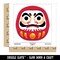 Japanese Daruma Doll Zen Buddhism Bodhidharma Waterproof Vinyl Phone Tablet Laptop Water Bottle Sticker Set - 5 Pack